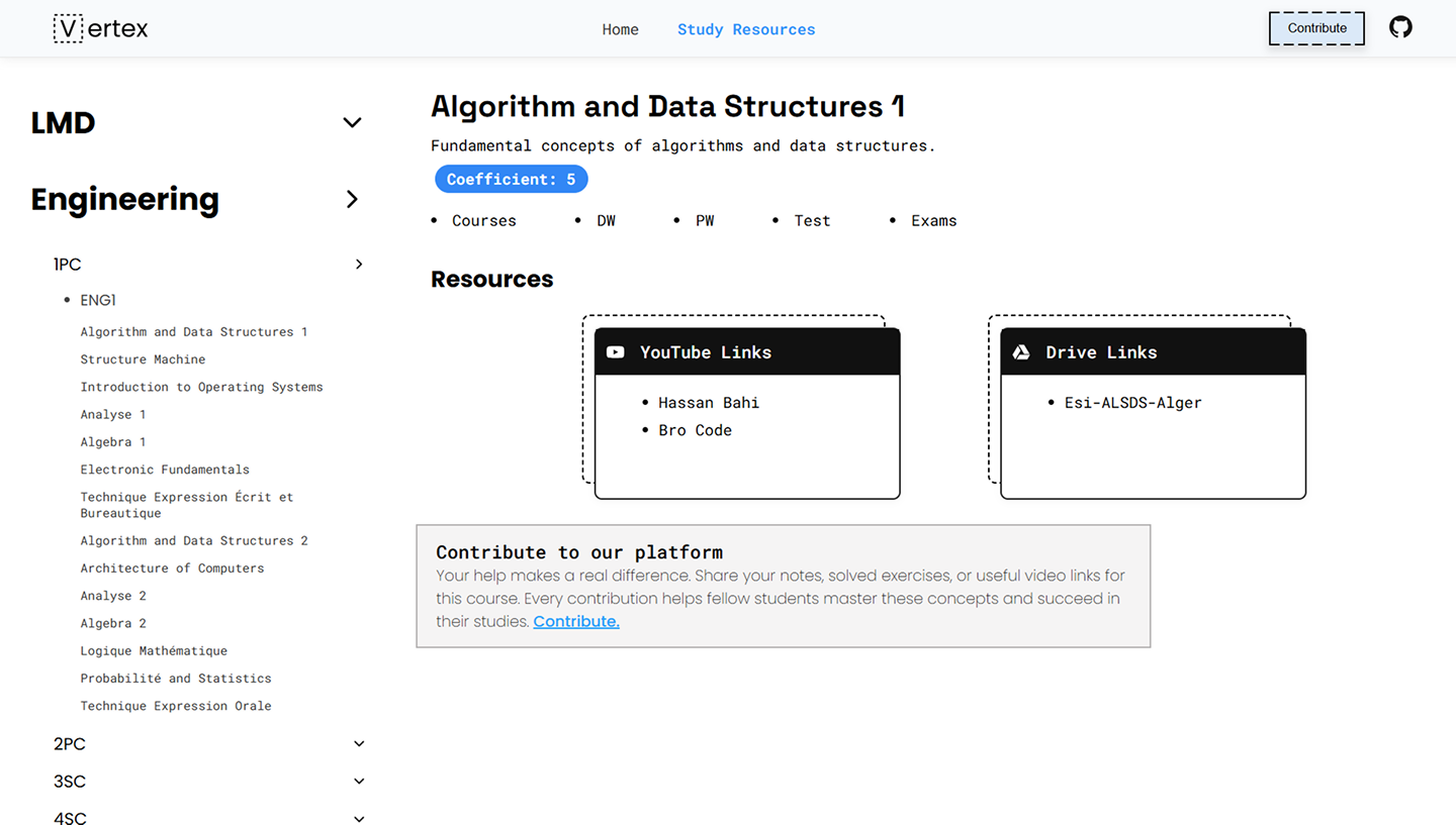 Vertex Project Screenshot